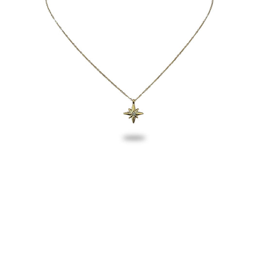 Collier Étoile Filante Blanche