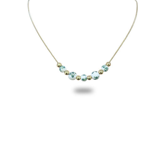 Collier Jade Doré