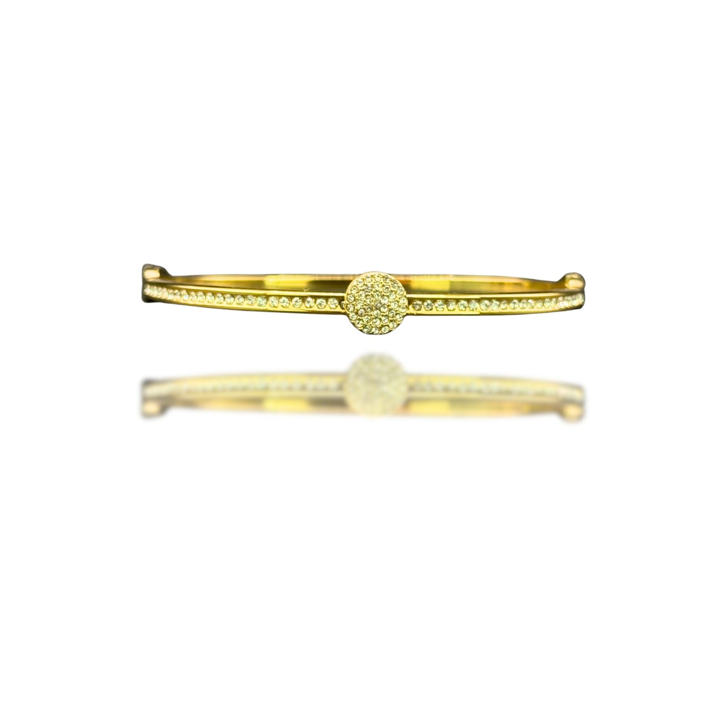 Boucles d'oreilles Lumière Carrée Dorée