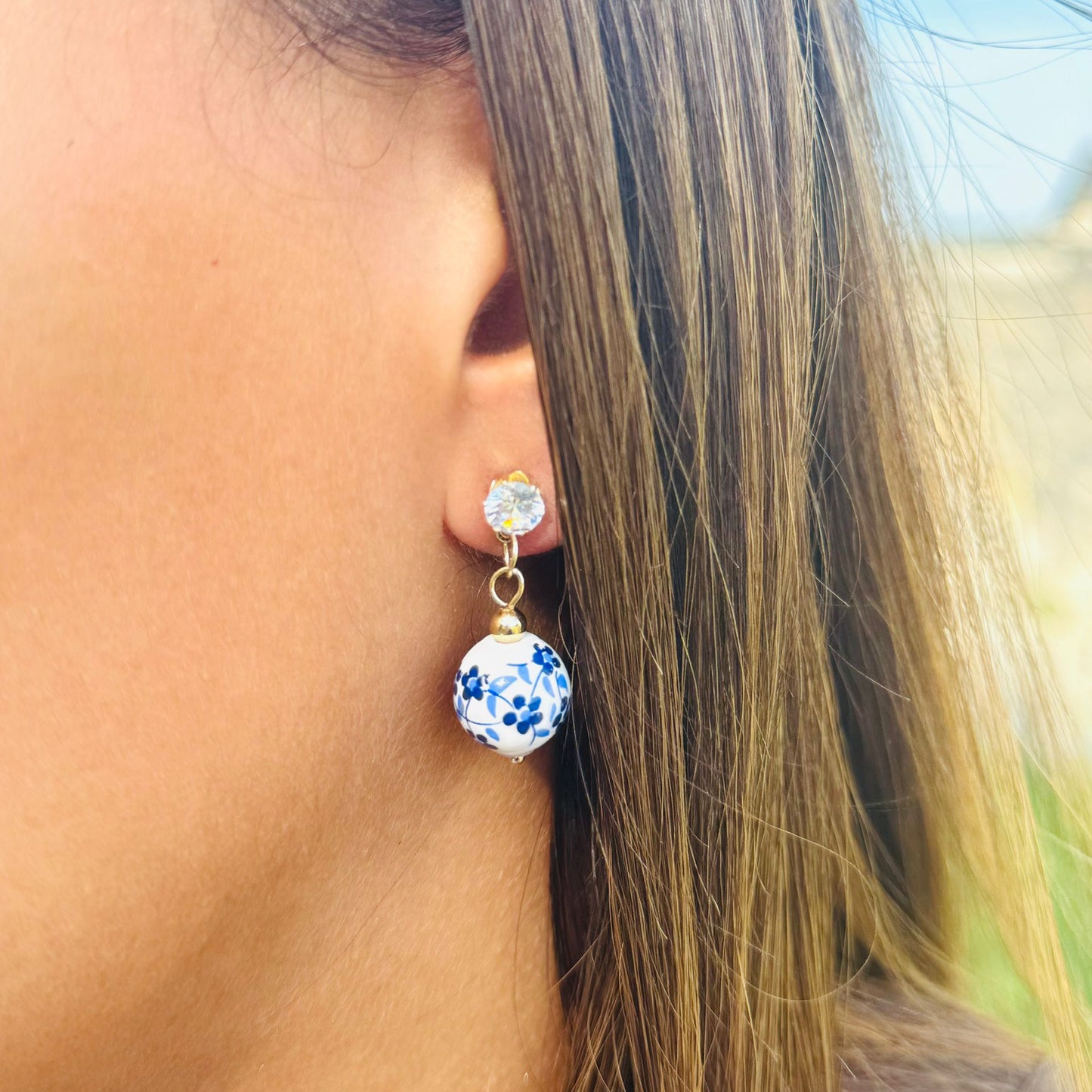 Boucles d'oreilles Porcelaine – Zayara Paris