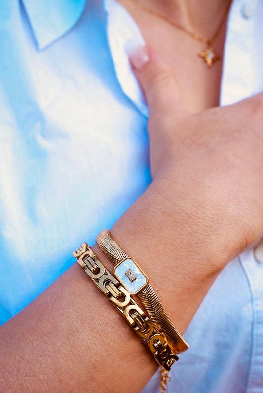 Bracelet Onyx Blanc