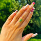 Bague Royal Triple Perle Verte