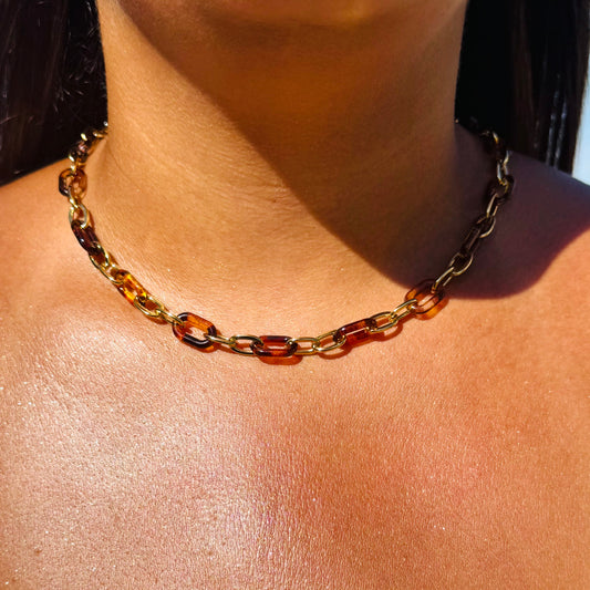 Collier Félin Doré