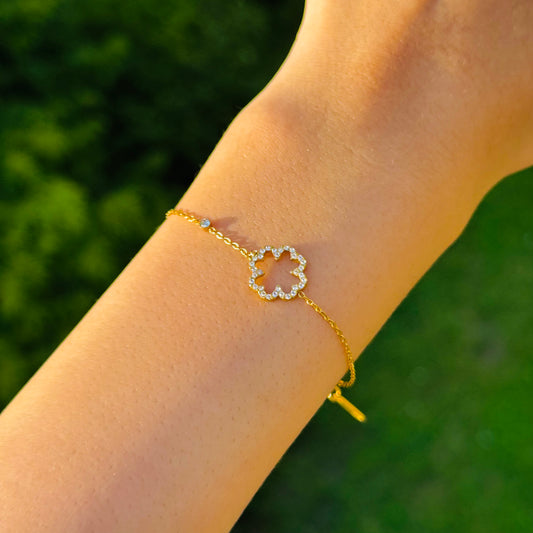 Bracelet Trèfle Doré