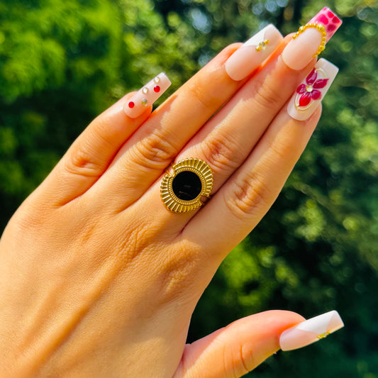 Bague Hélios Noir