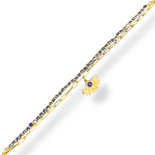 Bracelet Lotus Bleu