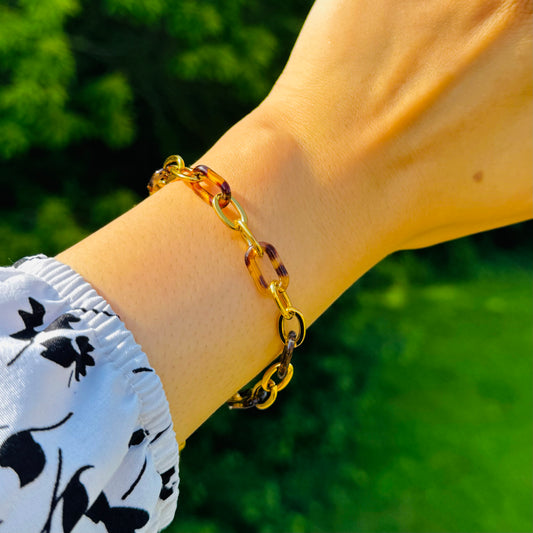 Bracelet Félin Doré