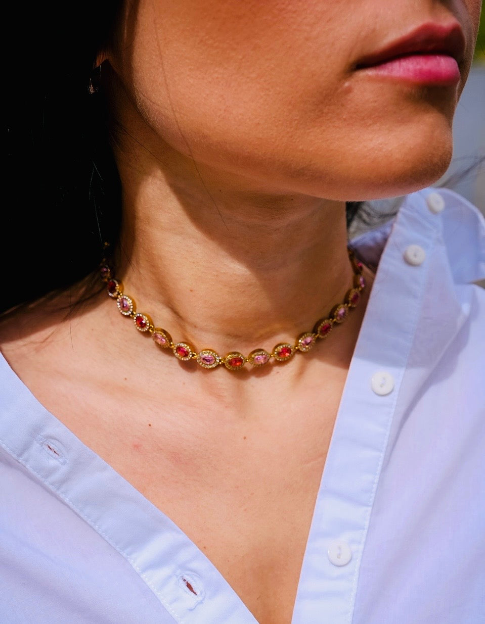 Collier Rubinia Rose