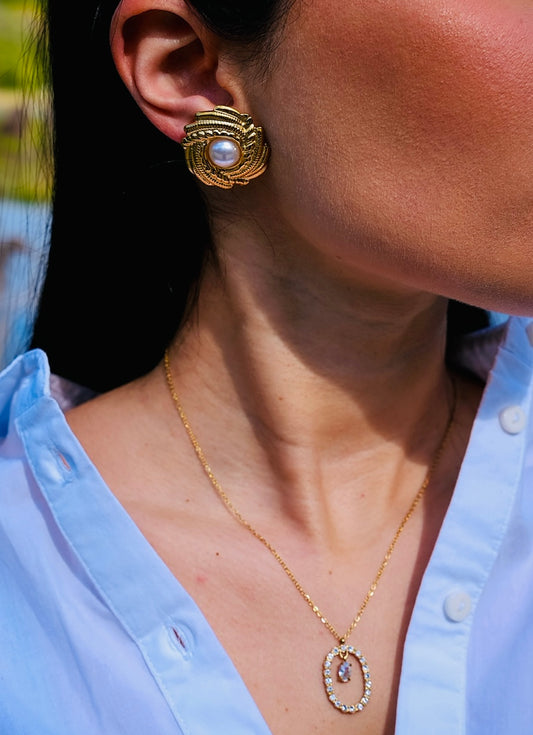 Boucles d'oreilles Nacréa - Collection Reine