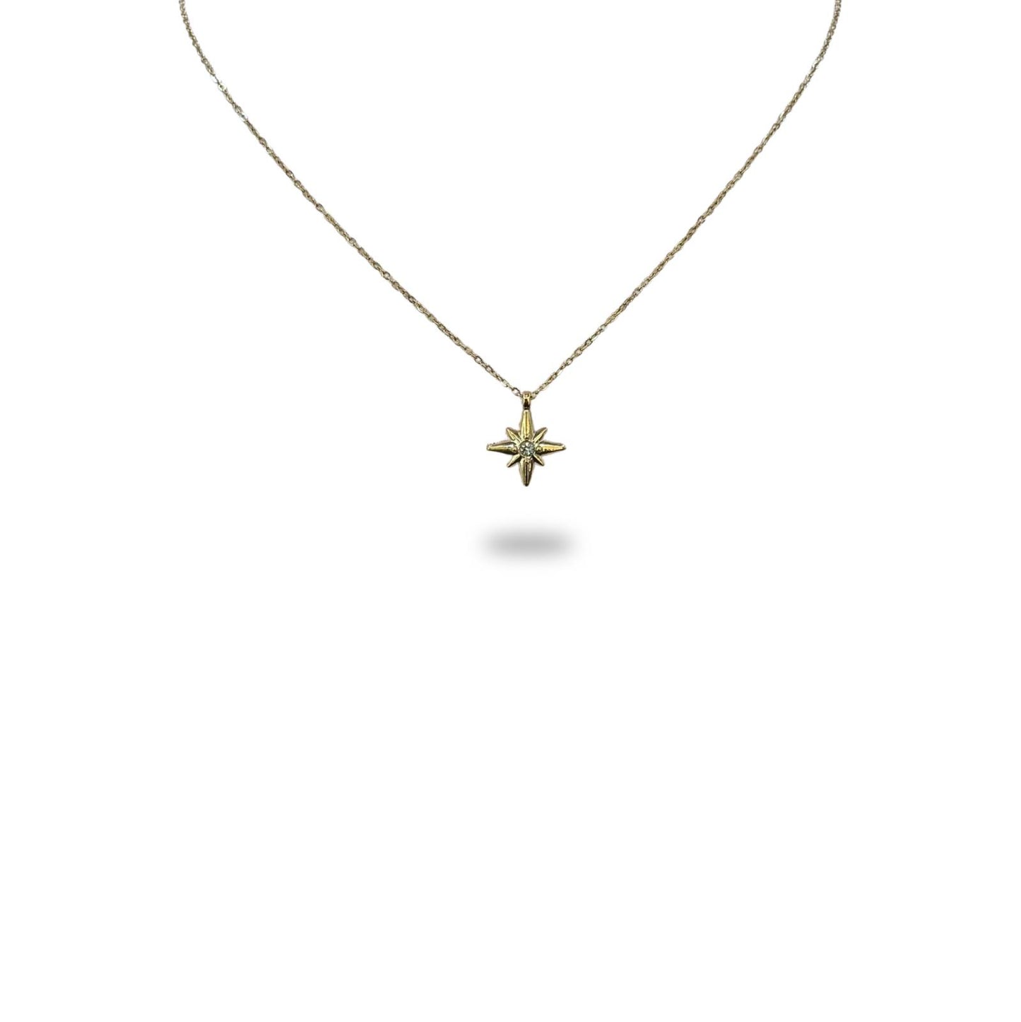 Collier Étoile Filante Blanche