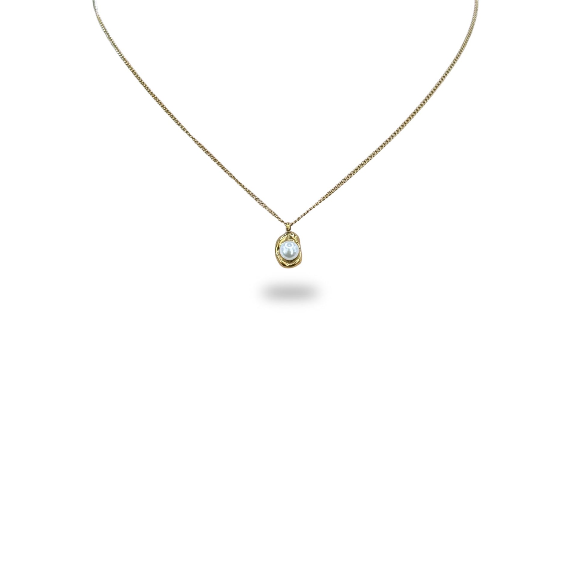 Collier Médaillon Perle