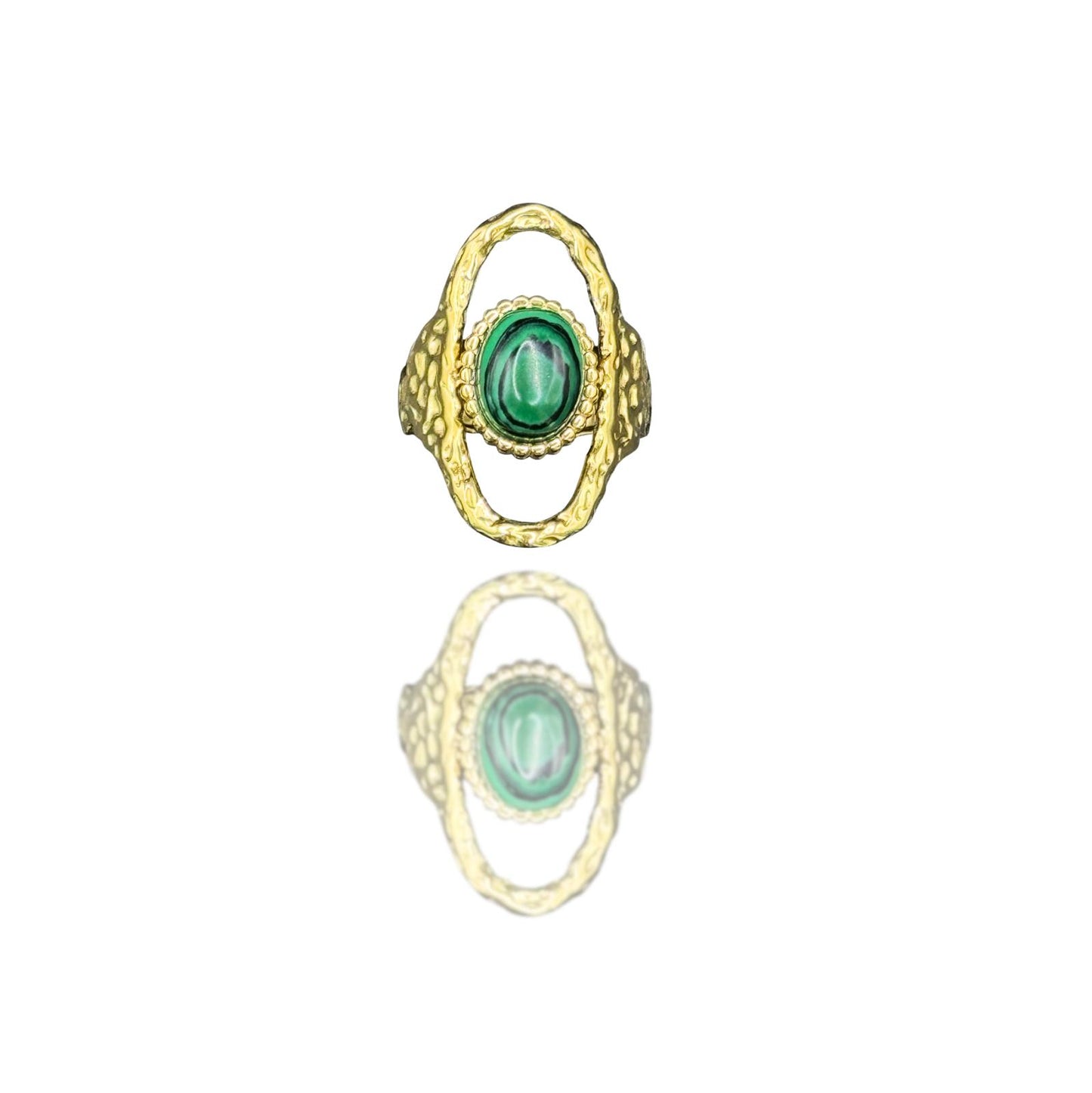 Bague Malachite Ronde