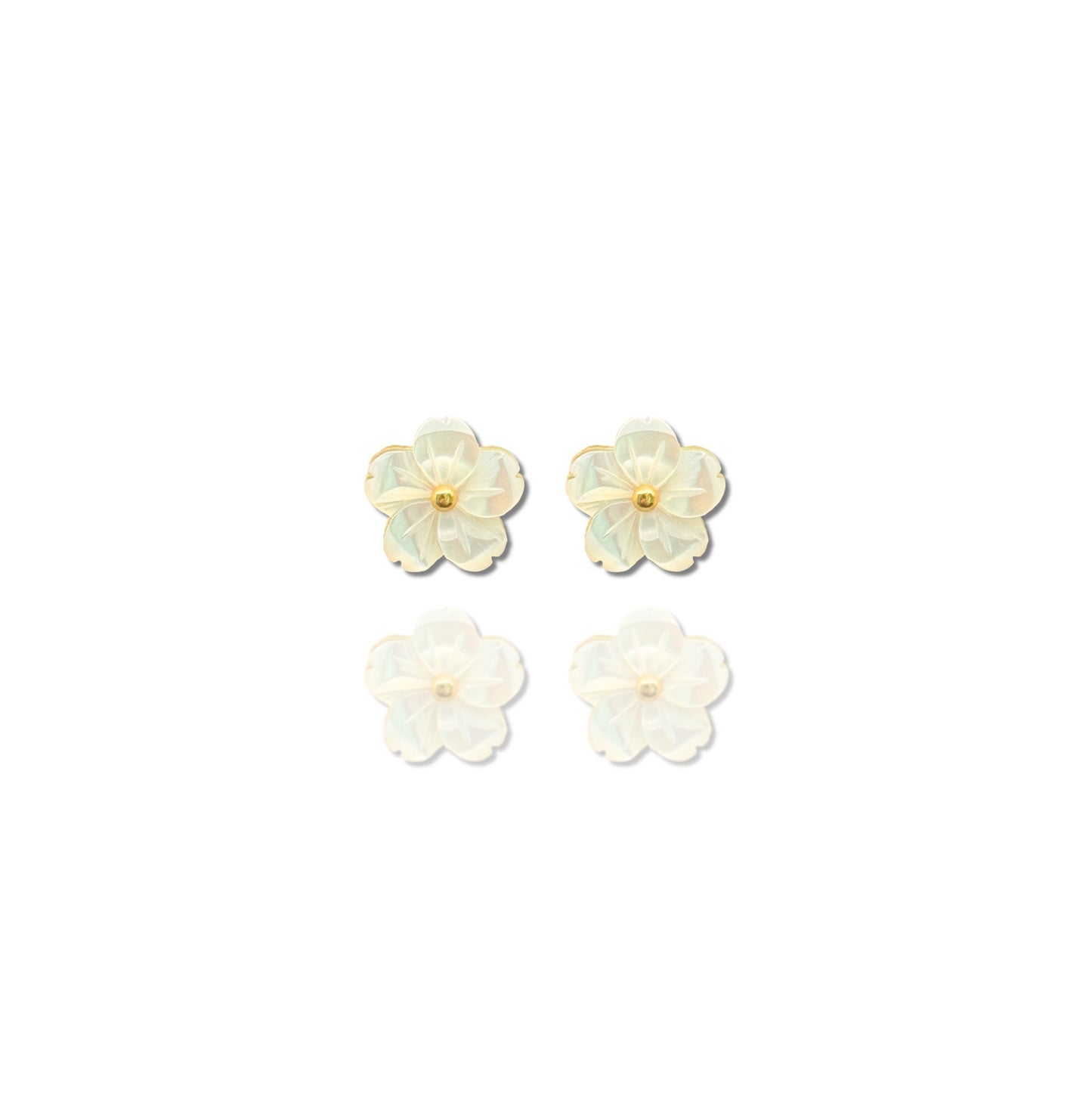 Boucles d'Oreilles Fleur Nacre