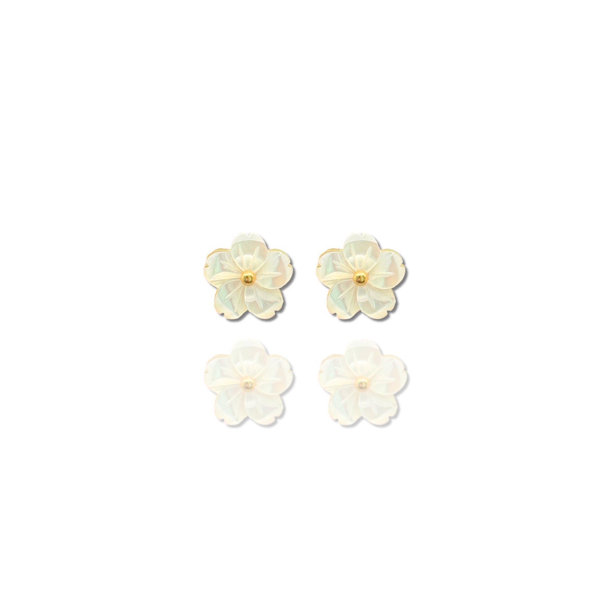 Boucles d'Oreilles Fleur Nacre