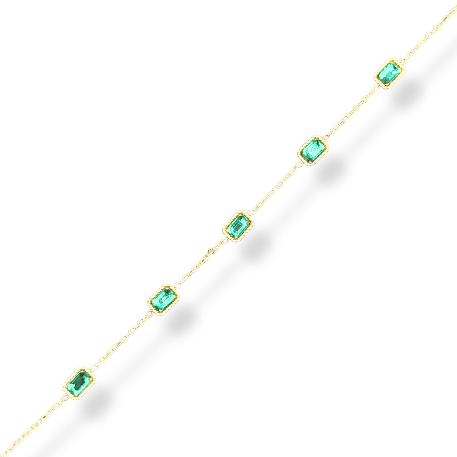 Bracelet Émeraude Fine