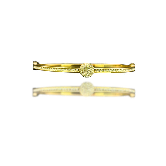 Boucles d'oreilles Lumière Carrée Dorée