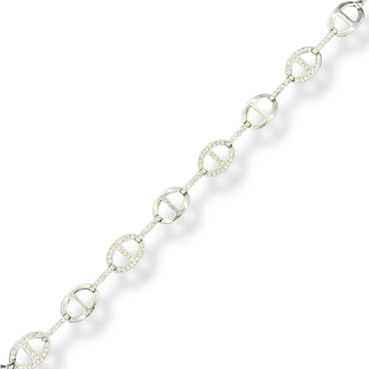 Bracelet Trèfle Nacré Doré