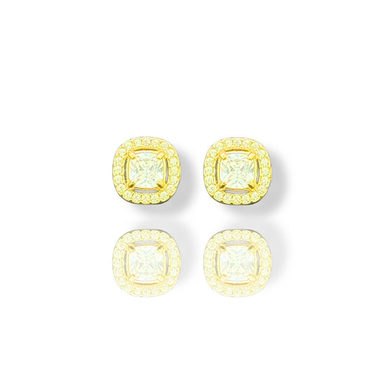 Boucles d'oreilles Éclat Carré Doré