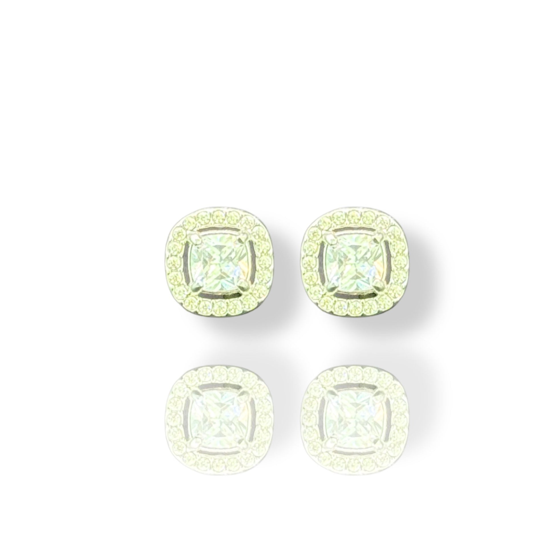 Boucles d'oreilles Éclat Carré Argent
