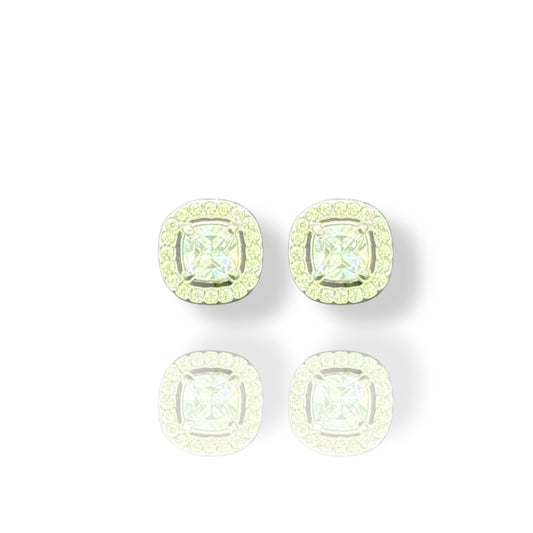 Boucles d'oreilles Éclat Carré Argent