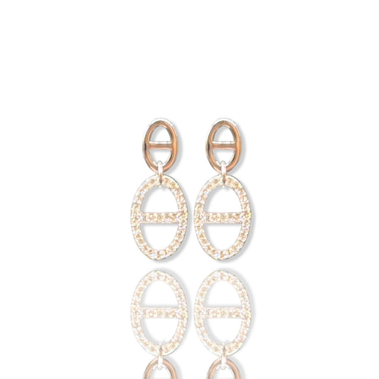 Boucles d'oreilles Pendantes Marine Dorée