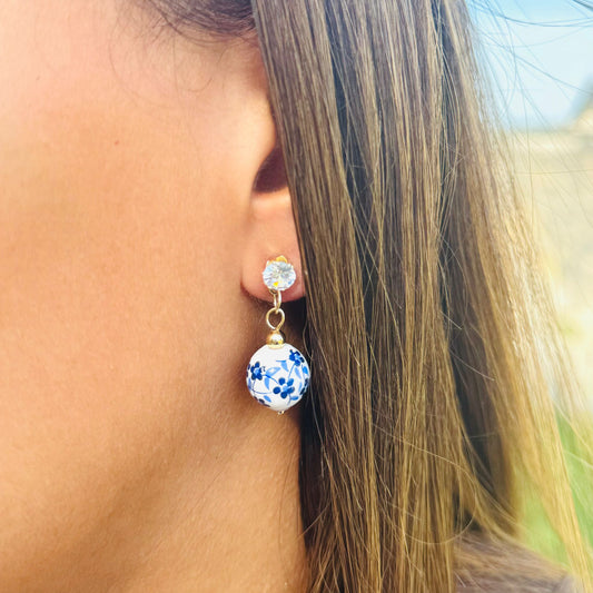Boucles d'oreilles Porcelaine – Zayara Paris
